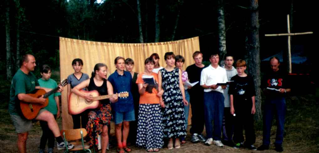 The evening Service. Children have said, that it was great to worship God every day